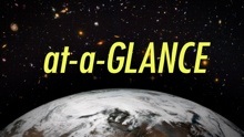 Satellite image of a portion of the globe from space showing clouds, ocean, the curve of the horizon. Collaged in the background is a field of galaxies of different colors, shapes, and sizes.